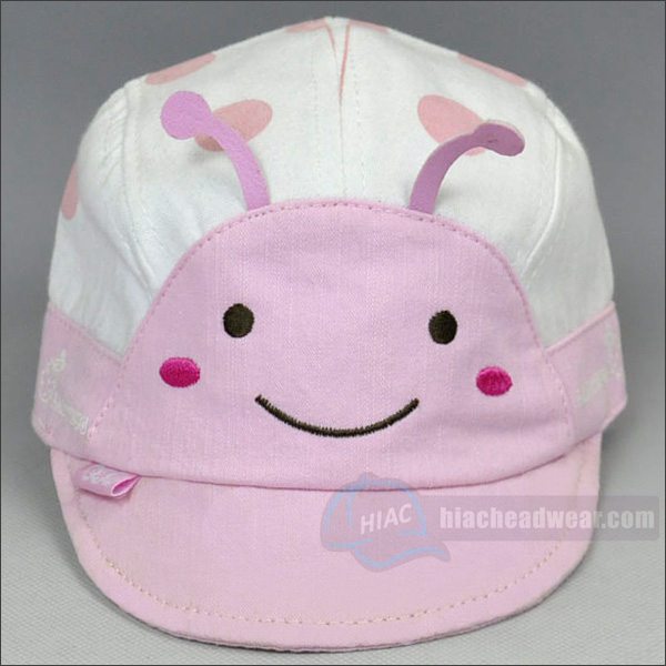 custom emb pink childrens hat