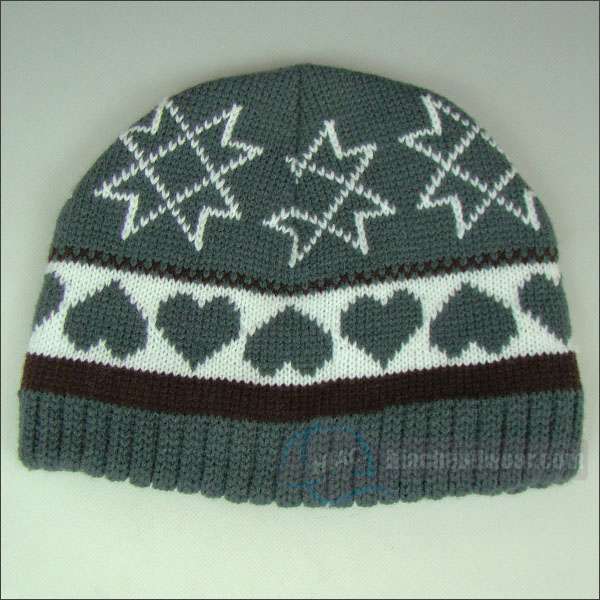 custom knitted beanie double layer